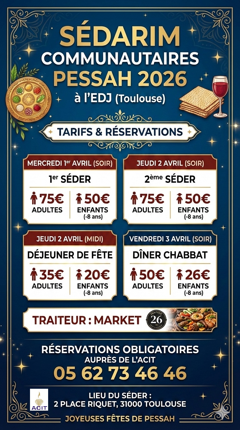 Visuel Seder communautaires 2026